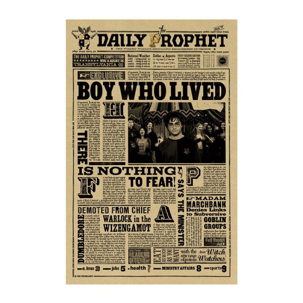 Газета ежедневный пророк из Гарри Поттера