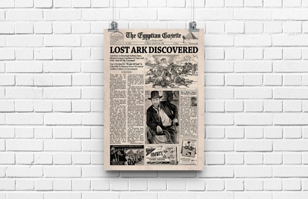 Постер в газете примеры