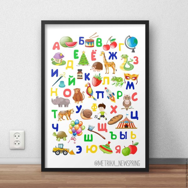 Постер цифры для детей