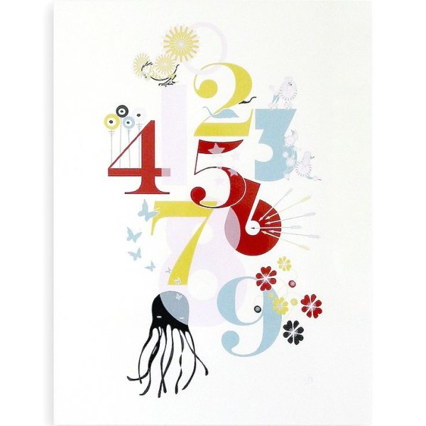 Постер цифры в детскую