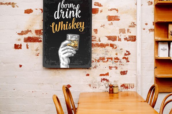 Постеры в интерьере кафе