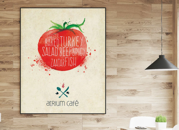 Рекламный плакат кафе