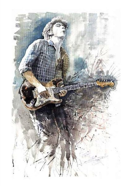 Рок музыкант арт