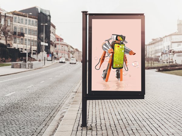 Плакат на улице