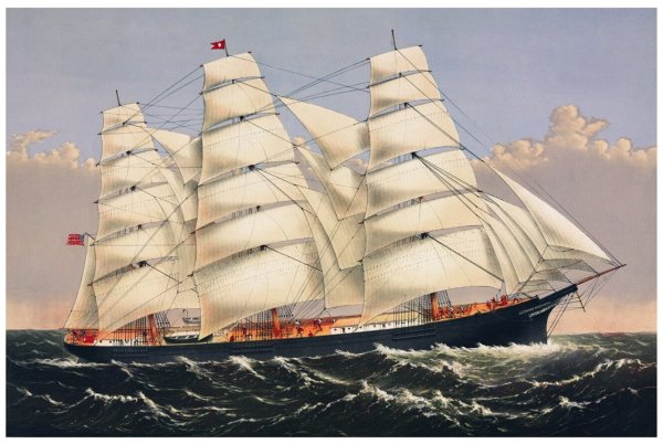 Парусник Постер рисунок