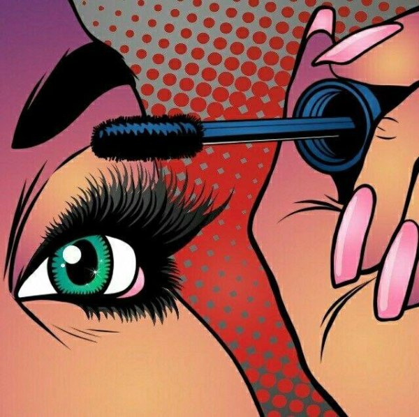 Поп арт ресницы