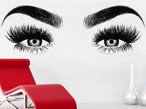 Наращивание ресниц плакат