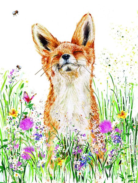 Плакат с лисой