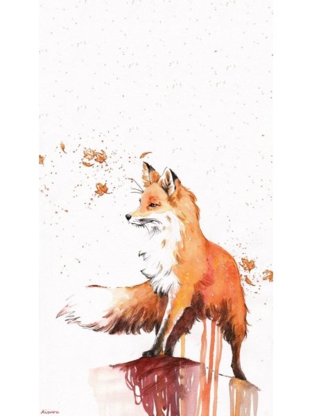 Плакат с лисой