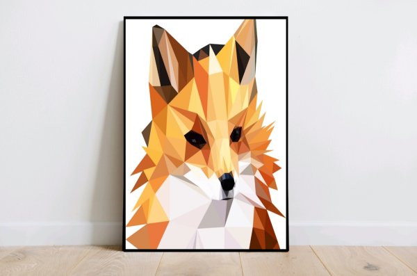 Плакат лисы Соло