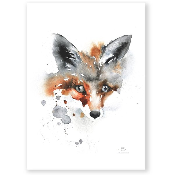 Плакат с лисой