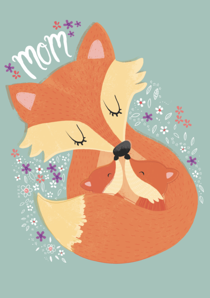 Лисичка плакат