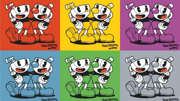 Артбук мир игры Cuphead