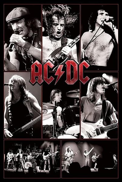Bon Scott AC/DC Постер