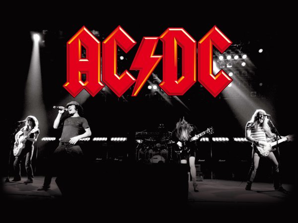 AC/DC группа плакат