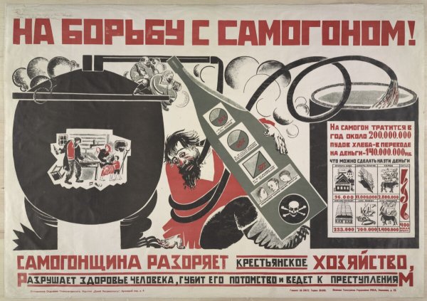 Плакат про самогоноварение