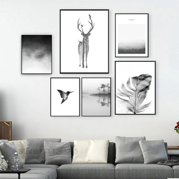 Постер в серых тонах