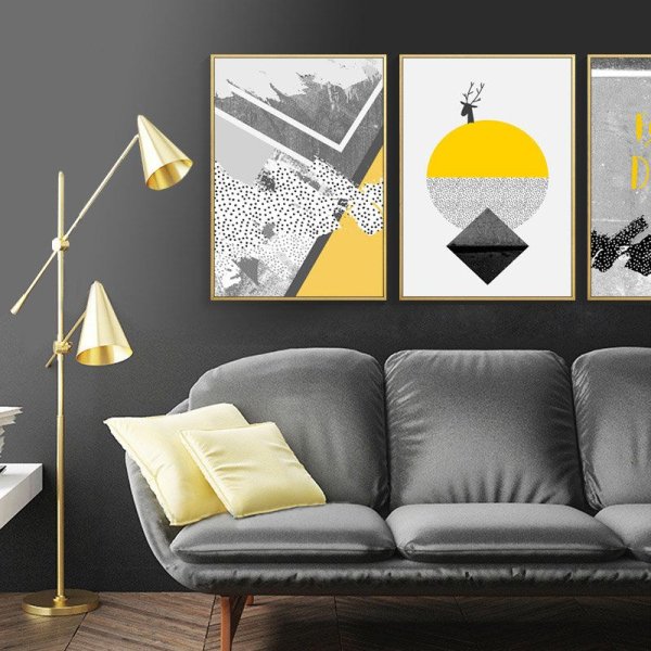 Картины с желтым акцентом