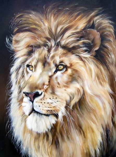 Морда Льва живопись