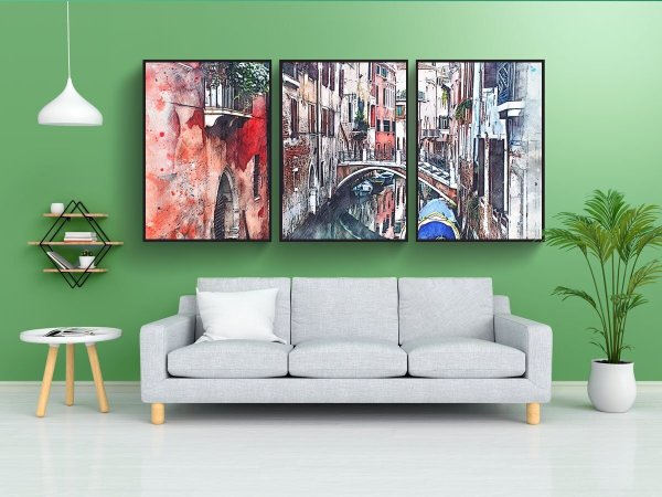 Набор постеров вечер в Венеции