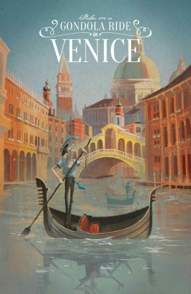 Картина ретро Венеция