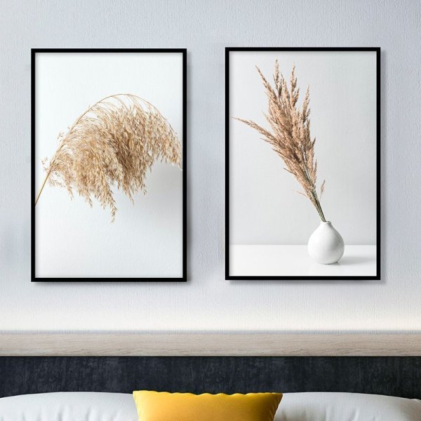 Пальма сухоцвет в картине