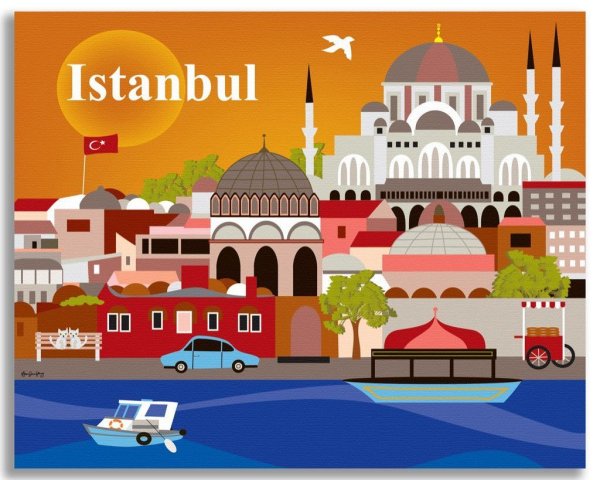 Наклейка Стамбул