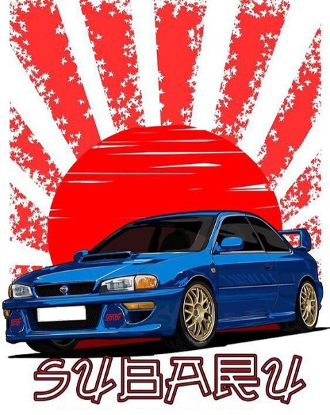 Субару плакат