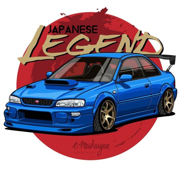 Наклейки на Субару Импреза