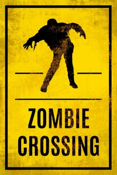 Табличка зомби апокалипсис