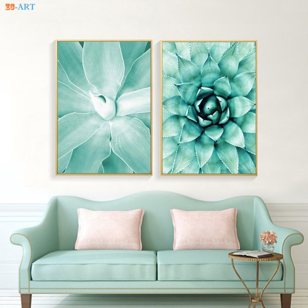 Абстракция бирюзового цвета