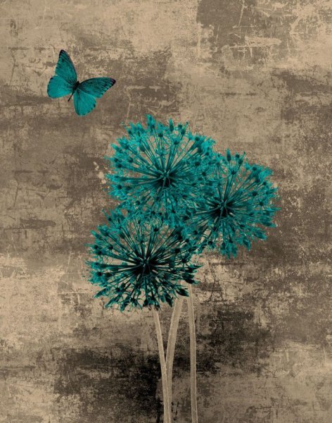 Абстракция в бирюзовых тонах