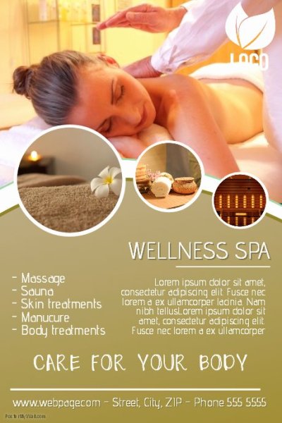 Листовка массажного салона