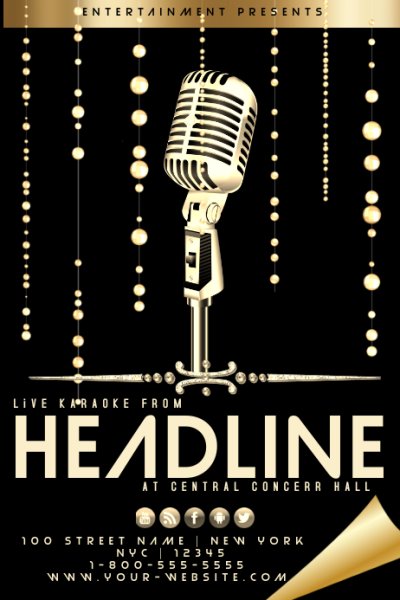 Приглашение на караоке вечеринку