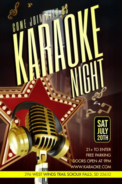 Karaoke poster