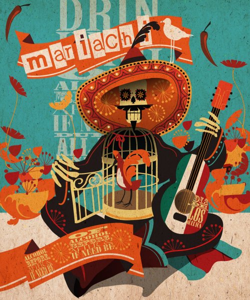 Постер в мексиканском стиле