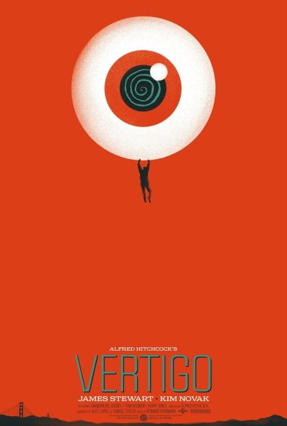 Альфред Хичкок головокружение Постер