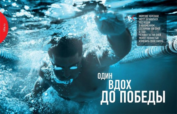 Постер плавание спортивное