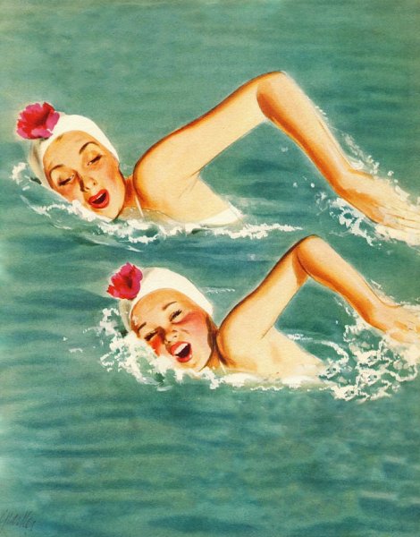 Плавание инфографика