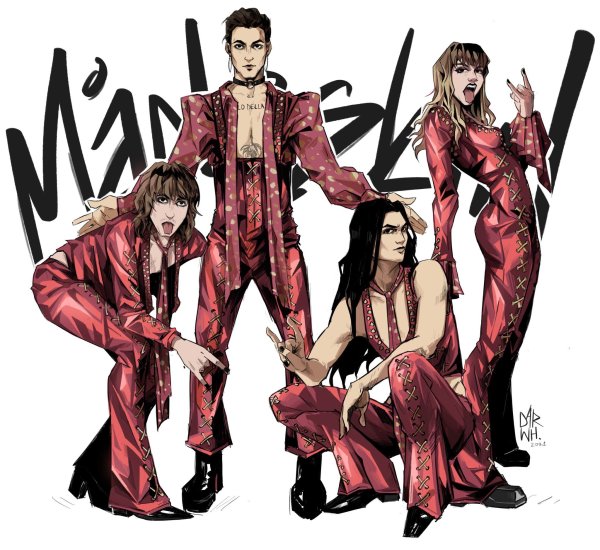 Арт группы Maneskin