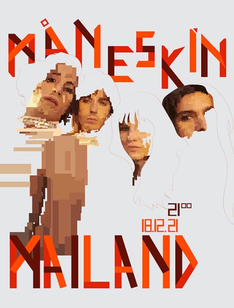Maneskin 2021 Постер