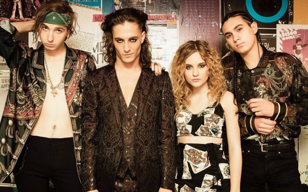 Картины модульные в стиле рок группы Maneskin