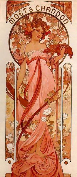 Афиши в стиле ар нуво