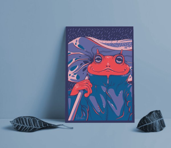 Плакаты с лягушками