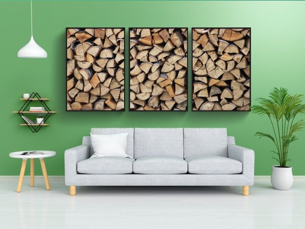 Постер дрова 60х90 в тубусе