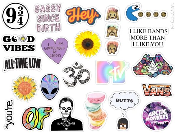 Красивые наклейки