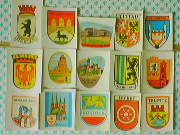 Гербы городов ГДР