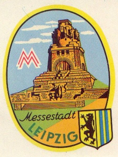 Наклейки городов ГДР