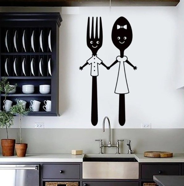 Декор стены на кухне