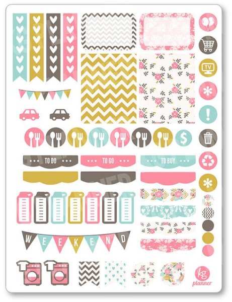 Наклейки для ежедневника